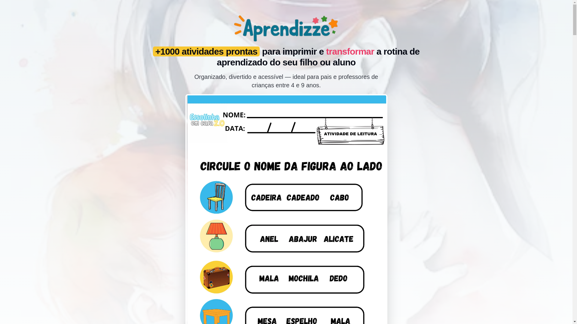 website screenshot of https://aprendizze.site/