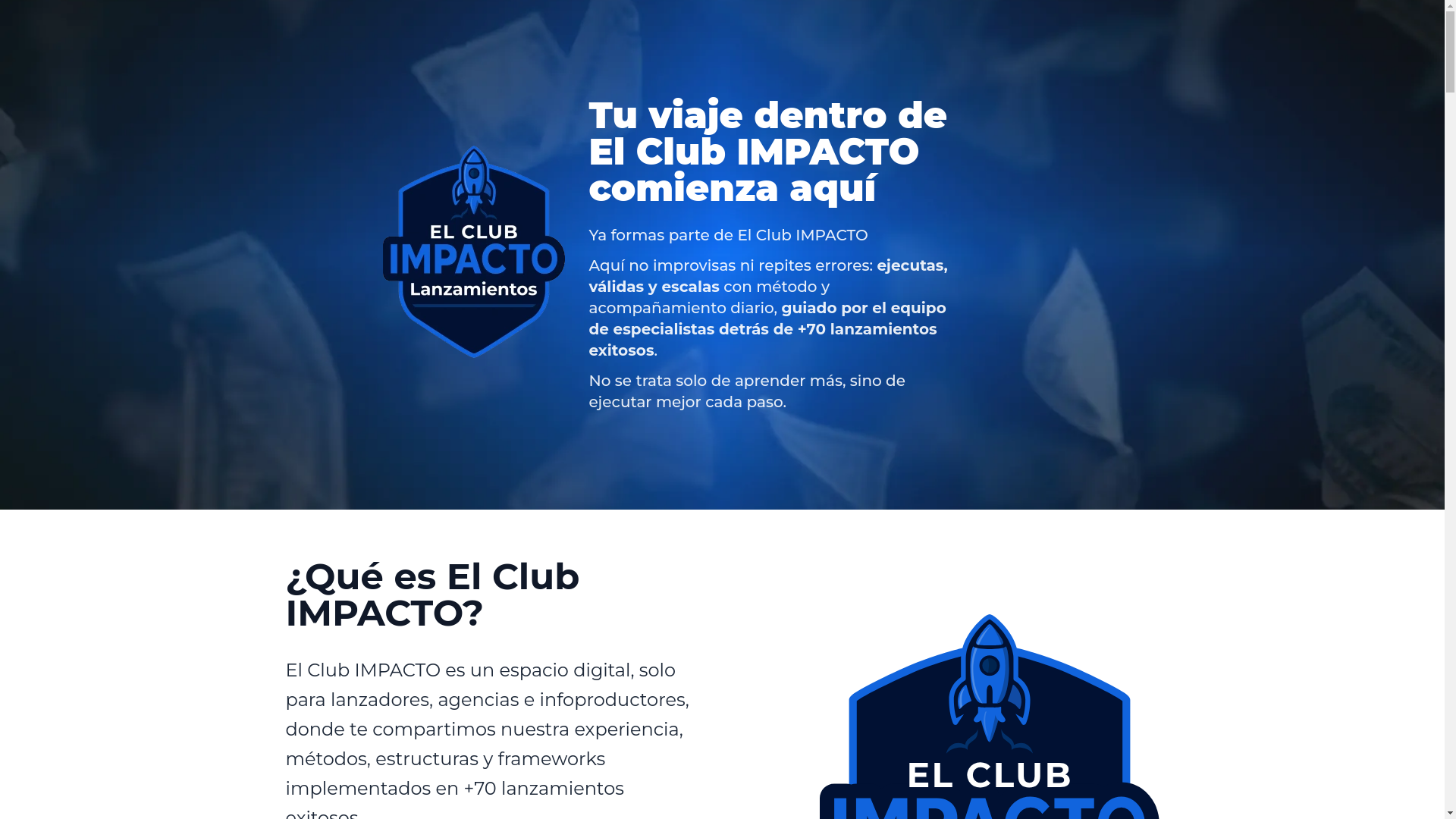 website screenshot of https://elclubimpacto.pages.dev/