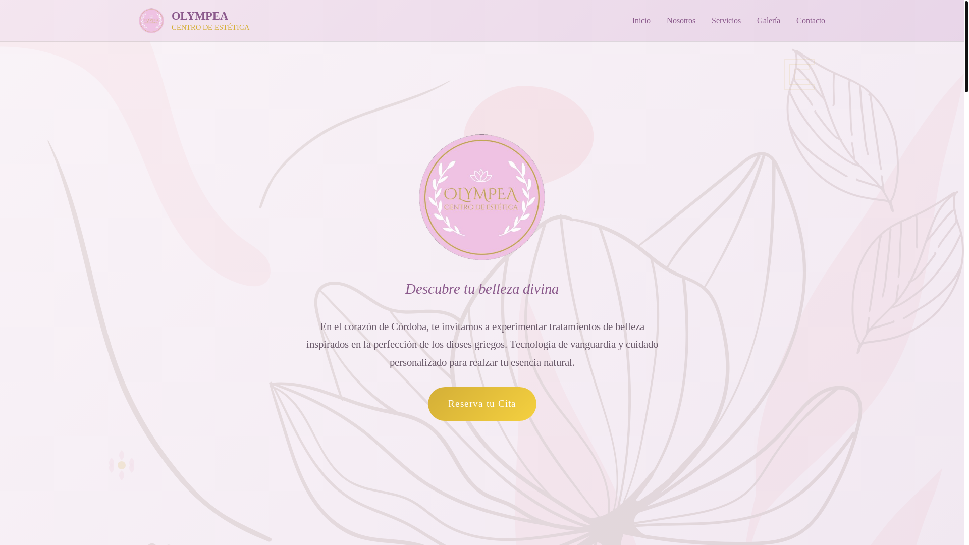 website screenshot of https://olympeaestetica.com.ar/