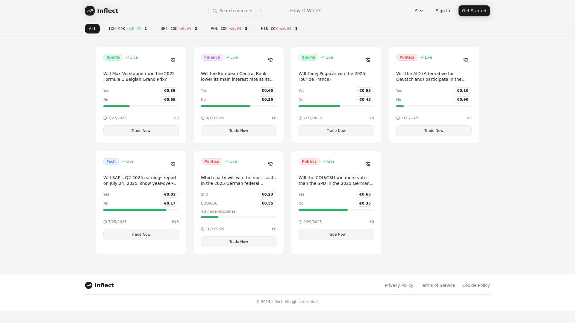 website screenshot of https://inflect.info/