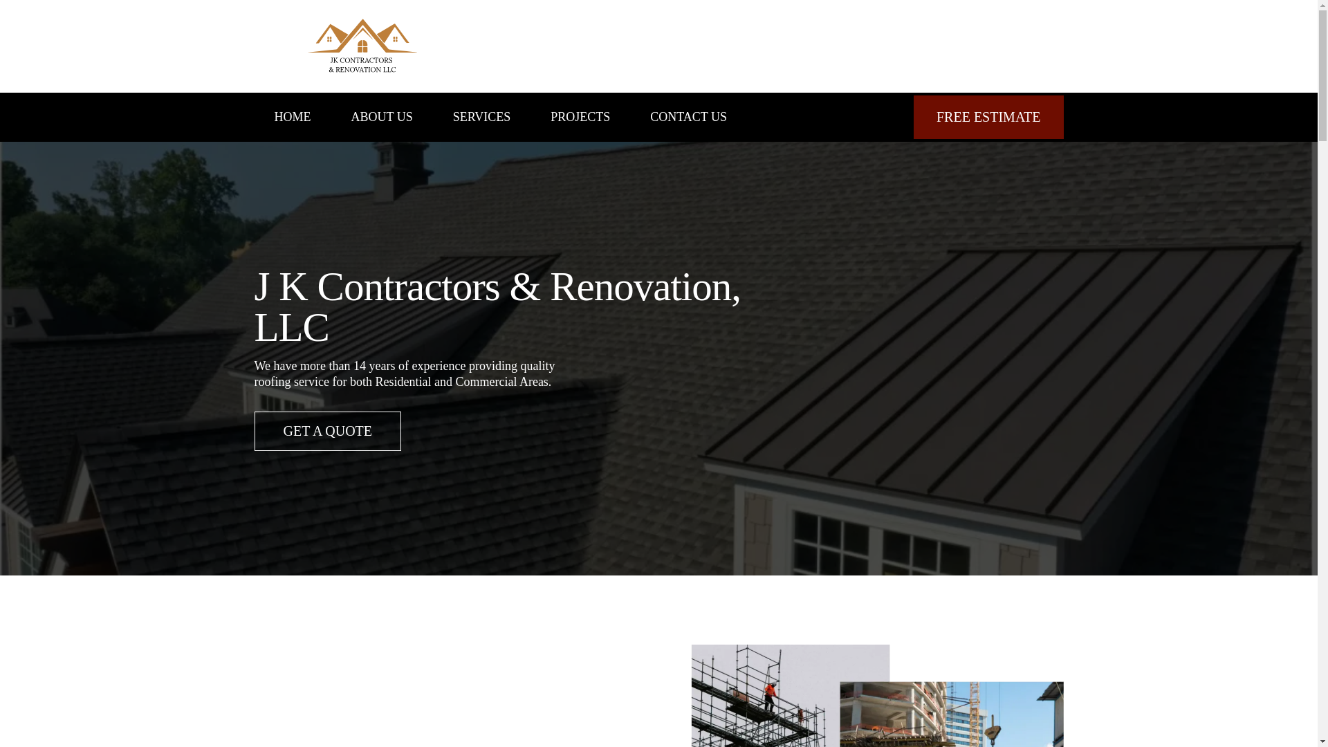 website screenshot of https://jkcontractorsreno.com/