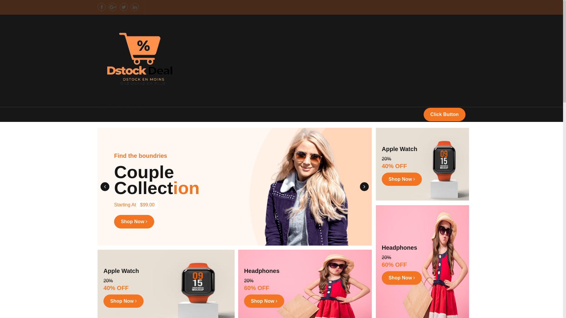 website screenshot of https://dstockdeal.fr/