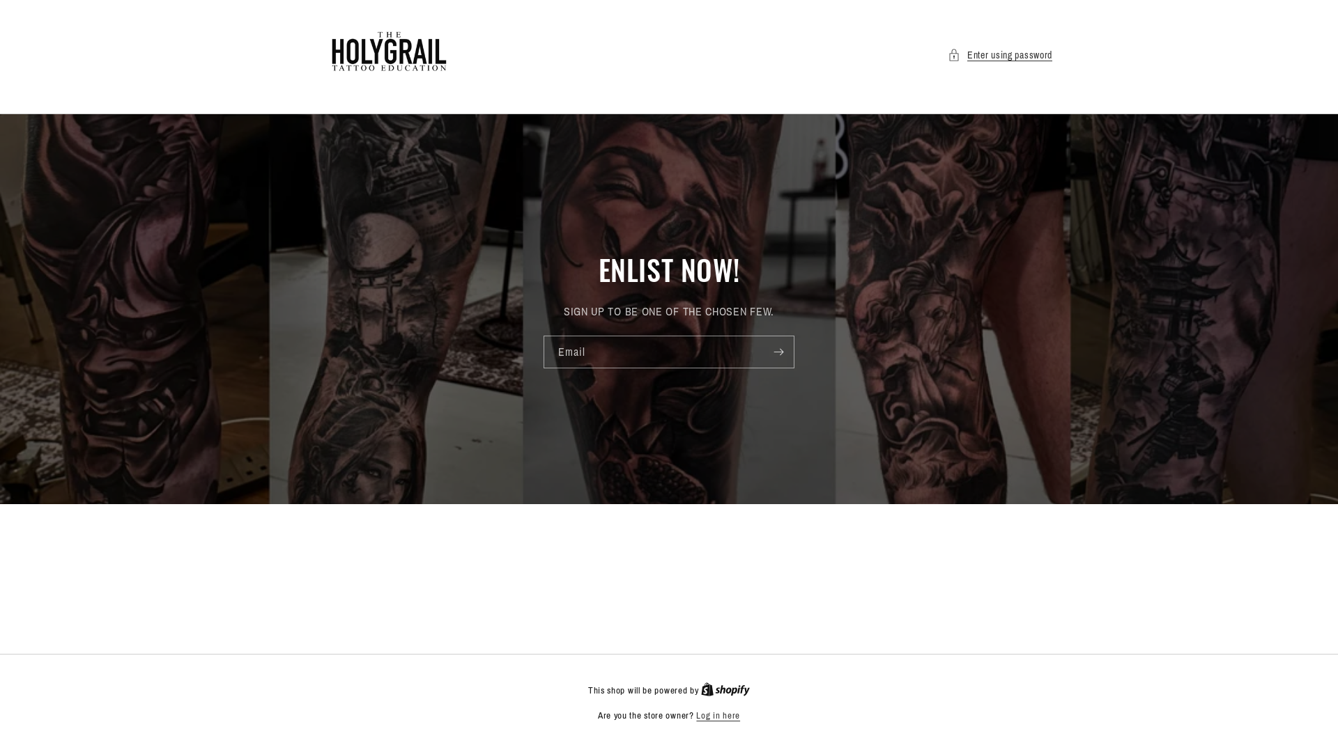 website screenshot of https://theholygrailtattooeducation.com/