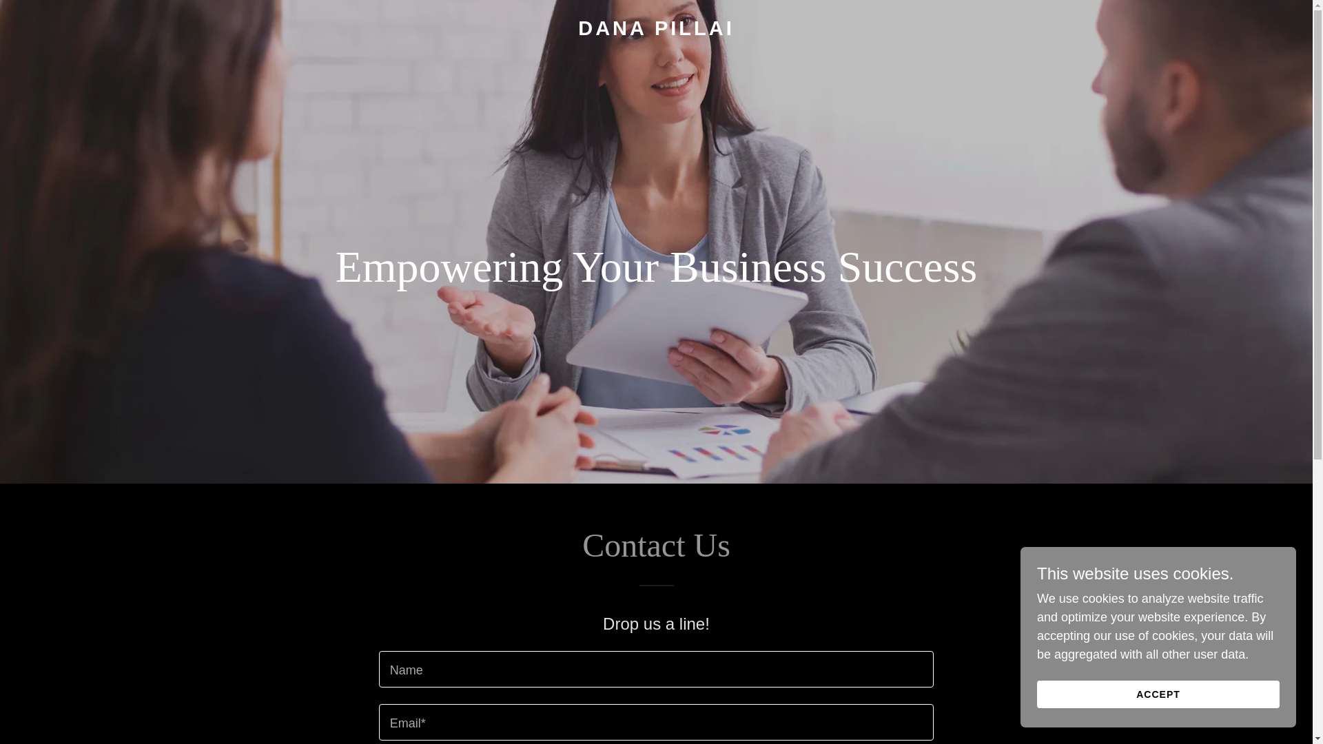 website screenshot of https://danapillai.com/
