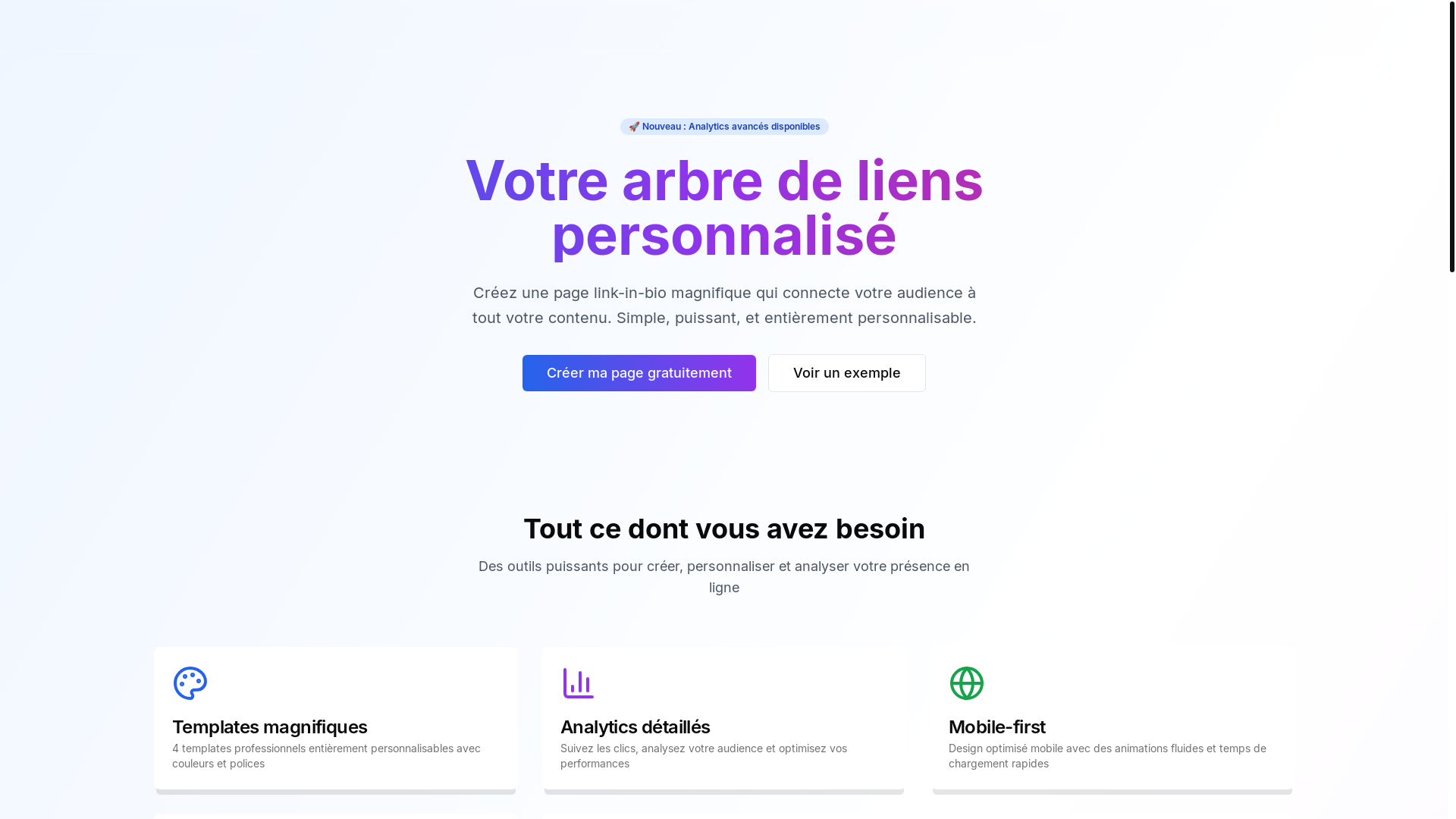 website screenshot of https://treelien.com/