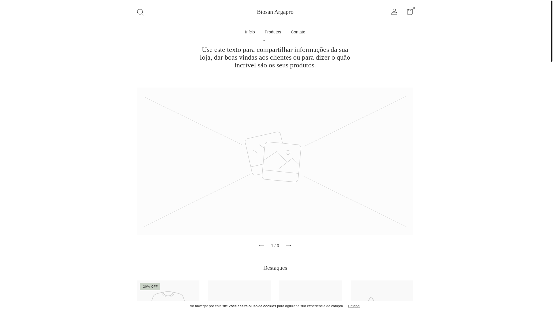 website screenshot of https://biosandistribuidoraargapro.com.br/