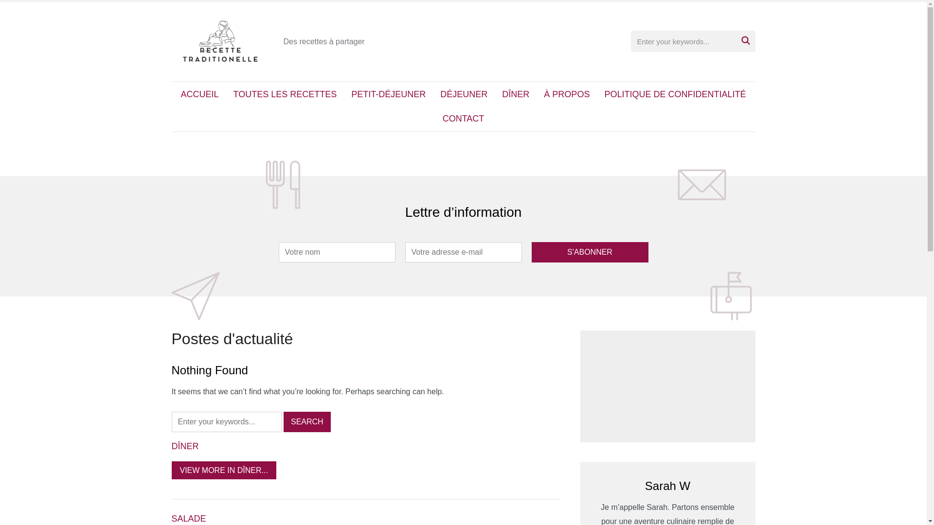 website screenshot of https://recettechoufleur.com/