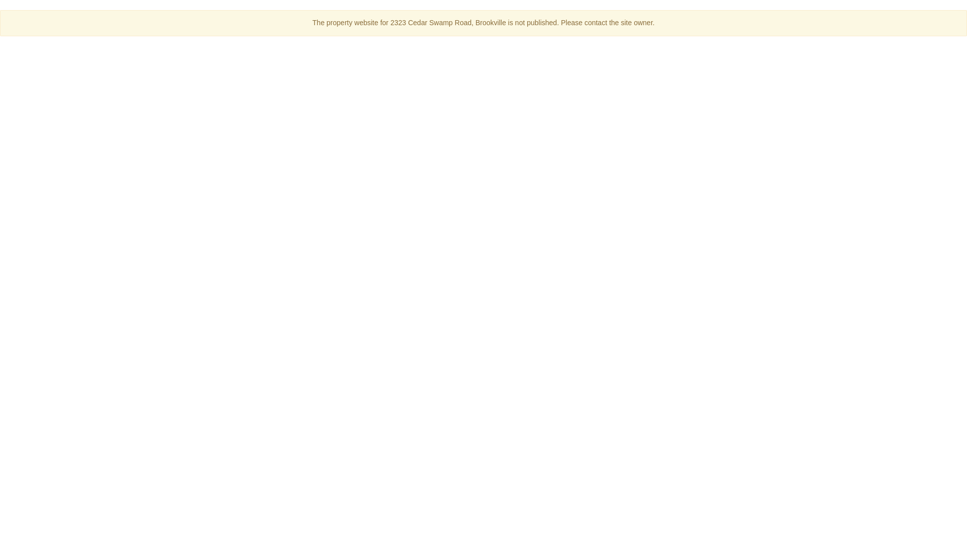 website screenshot of https://2323cedarswamproad.com/