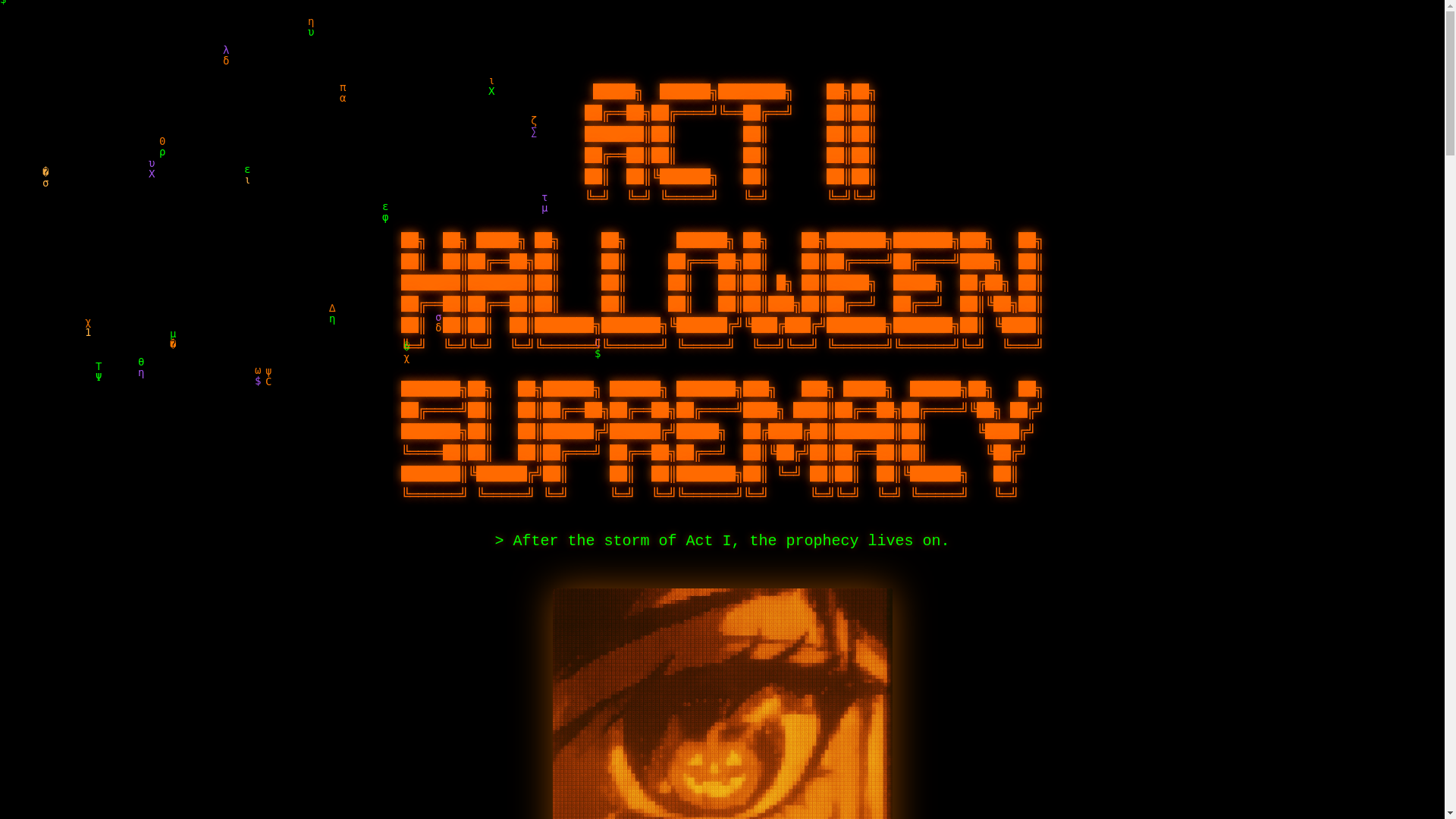website screenshot of https://acthalloween.fun/