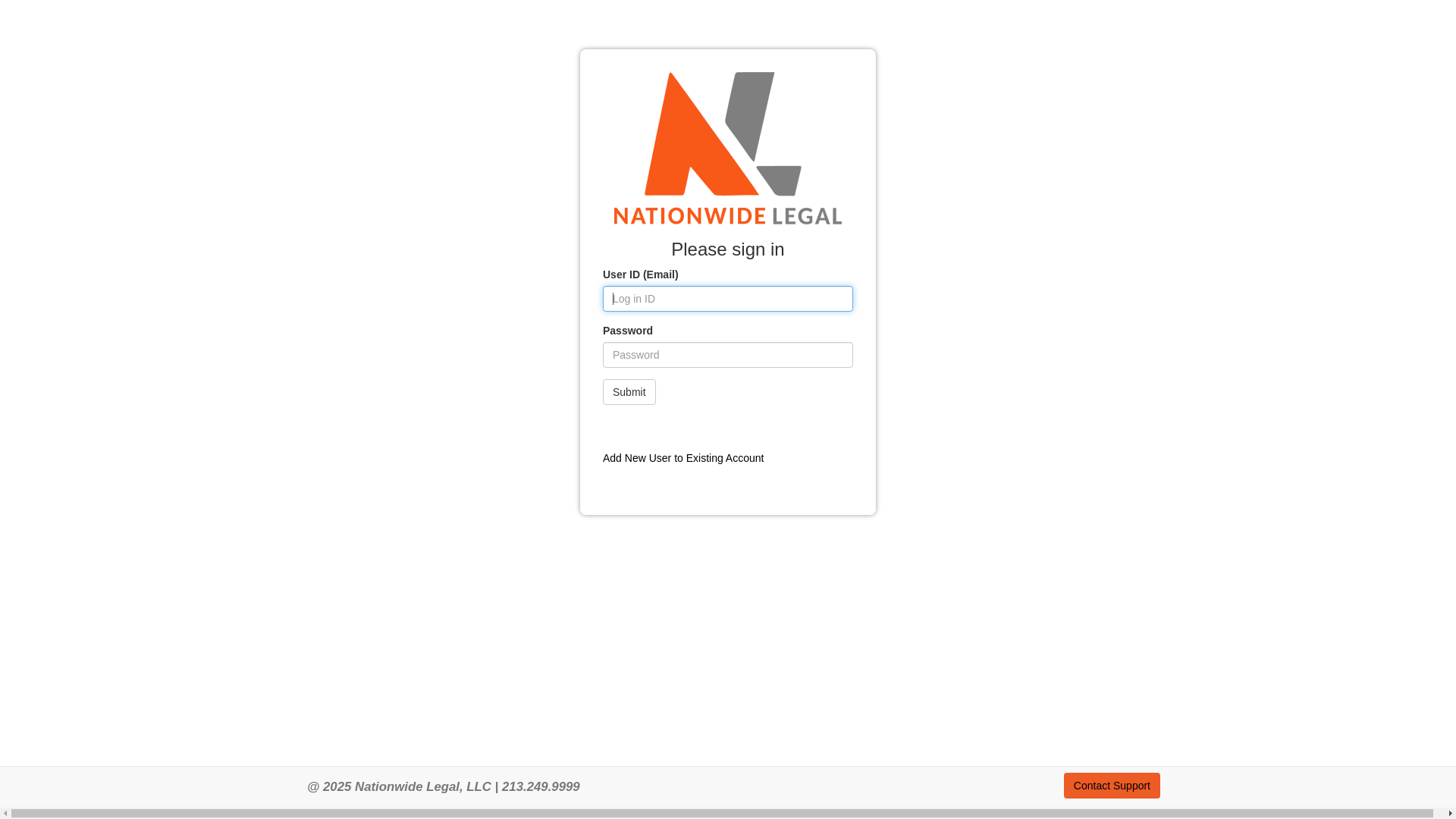 website screenshot of https://express.nationwidelegal.com/