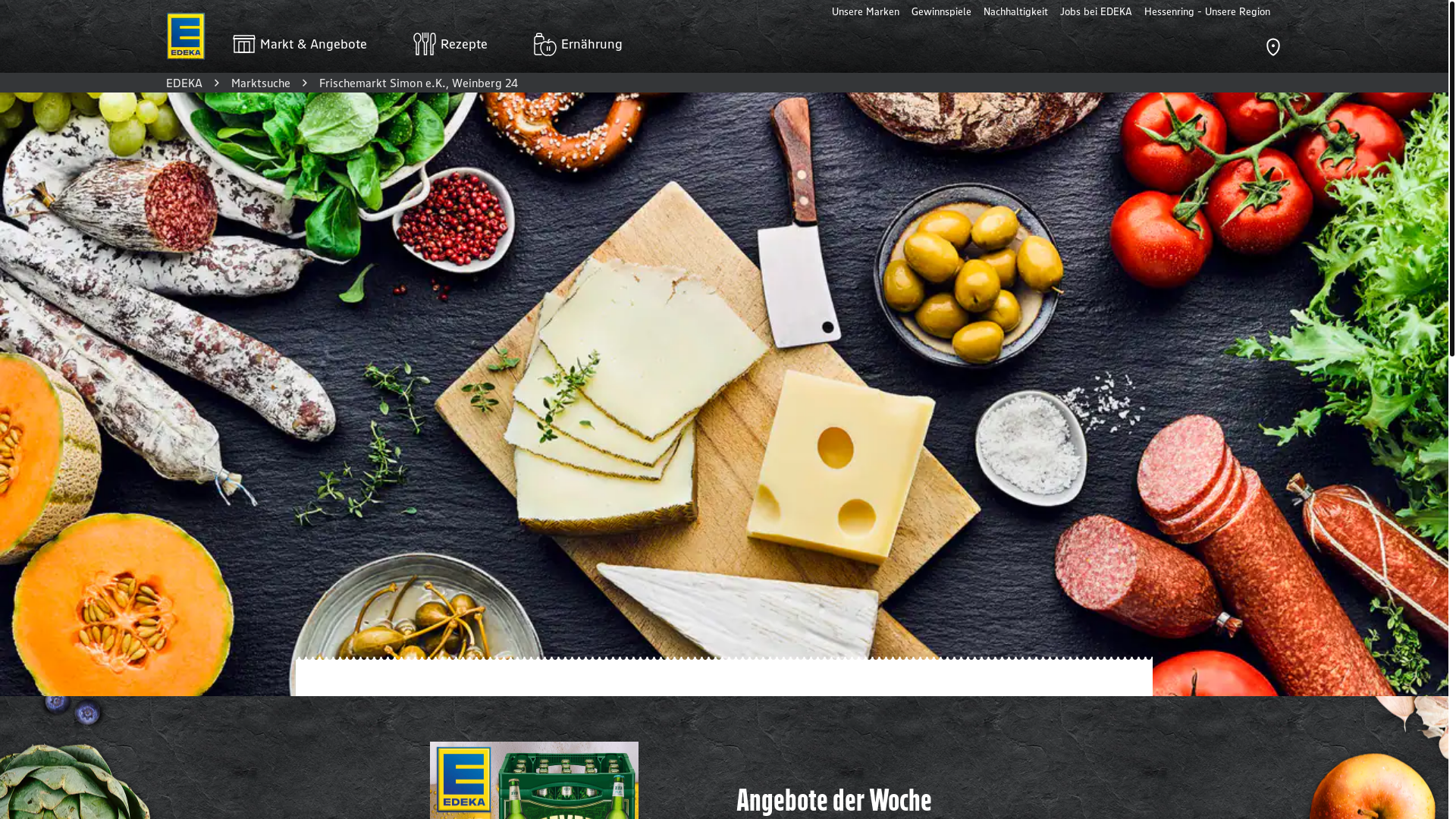 website screenshot of https://frischemarktsimon.de/