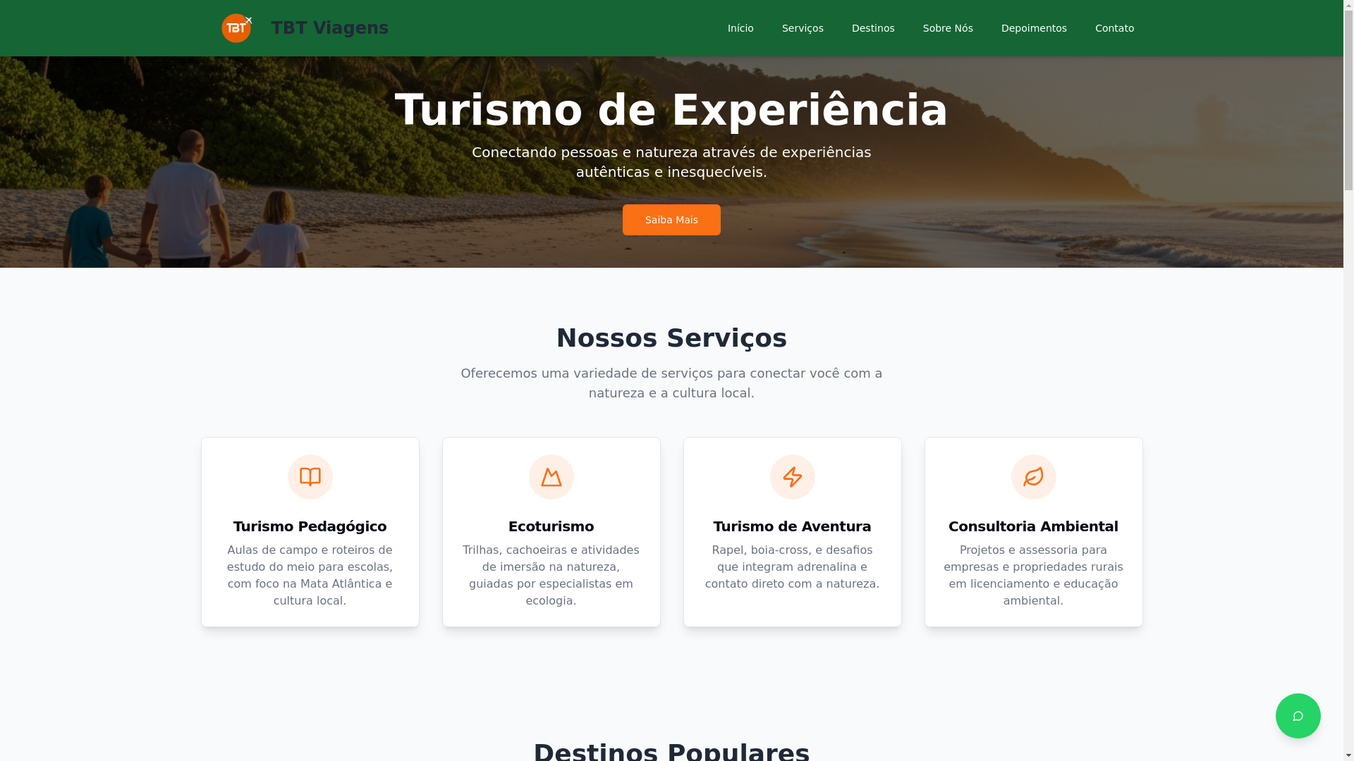 website screenshot of https://tbtviagens.com.br/