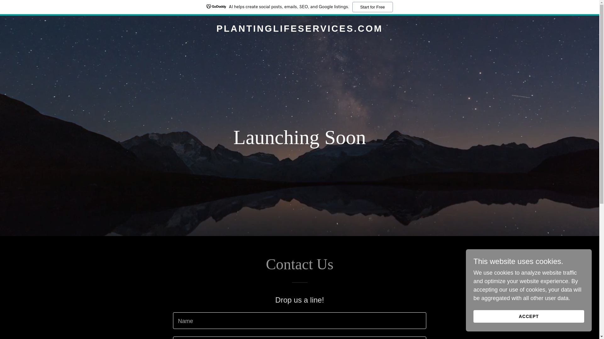 website screenshot of https://plantinglifeservices.com/
