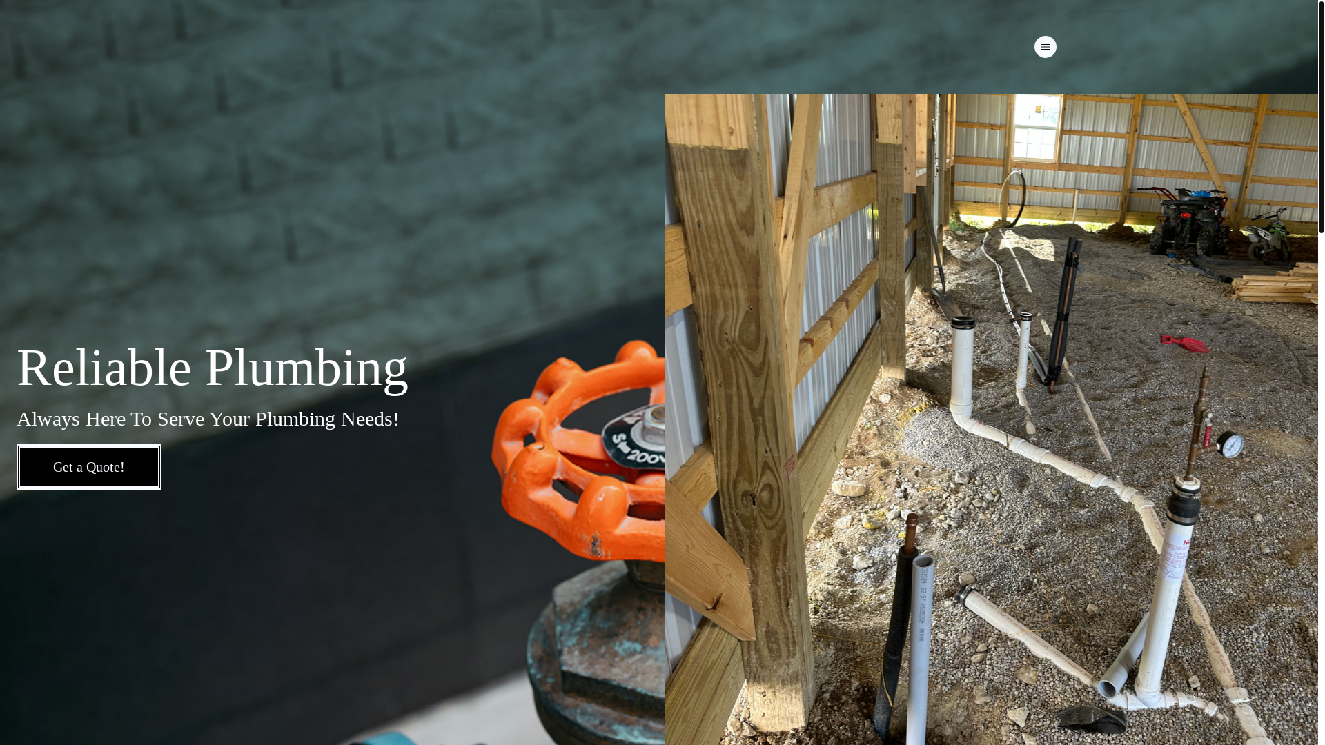 website screenshot of https://pettyplumbingservices.com/