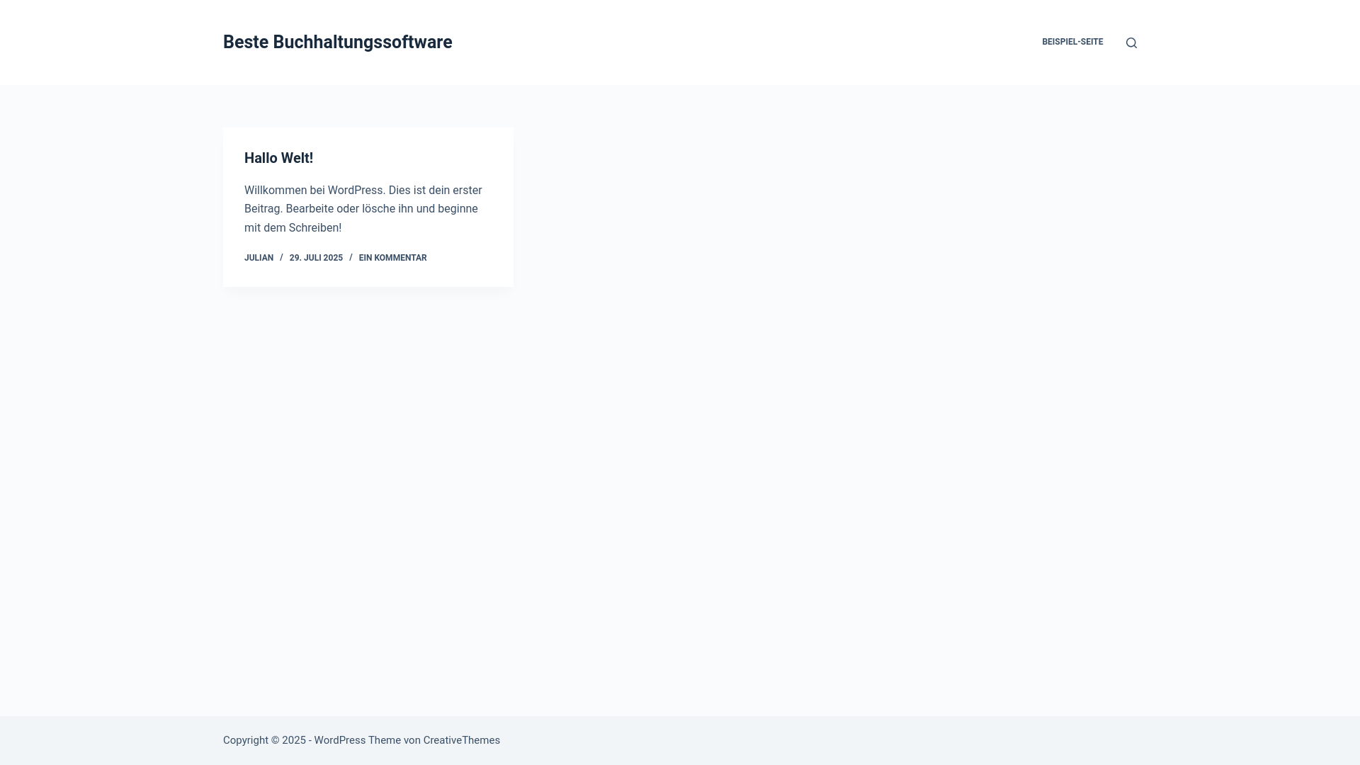 website screenshot of https://beste-buchhaltungssoftware.de/