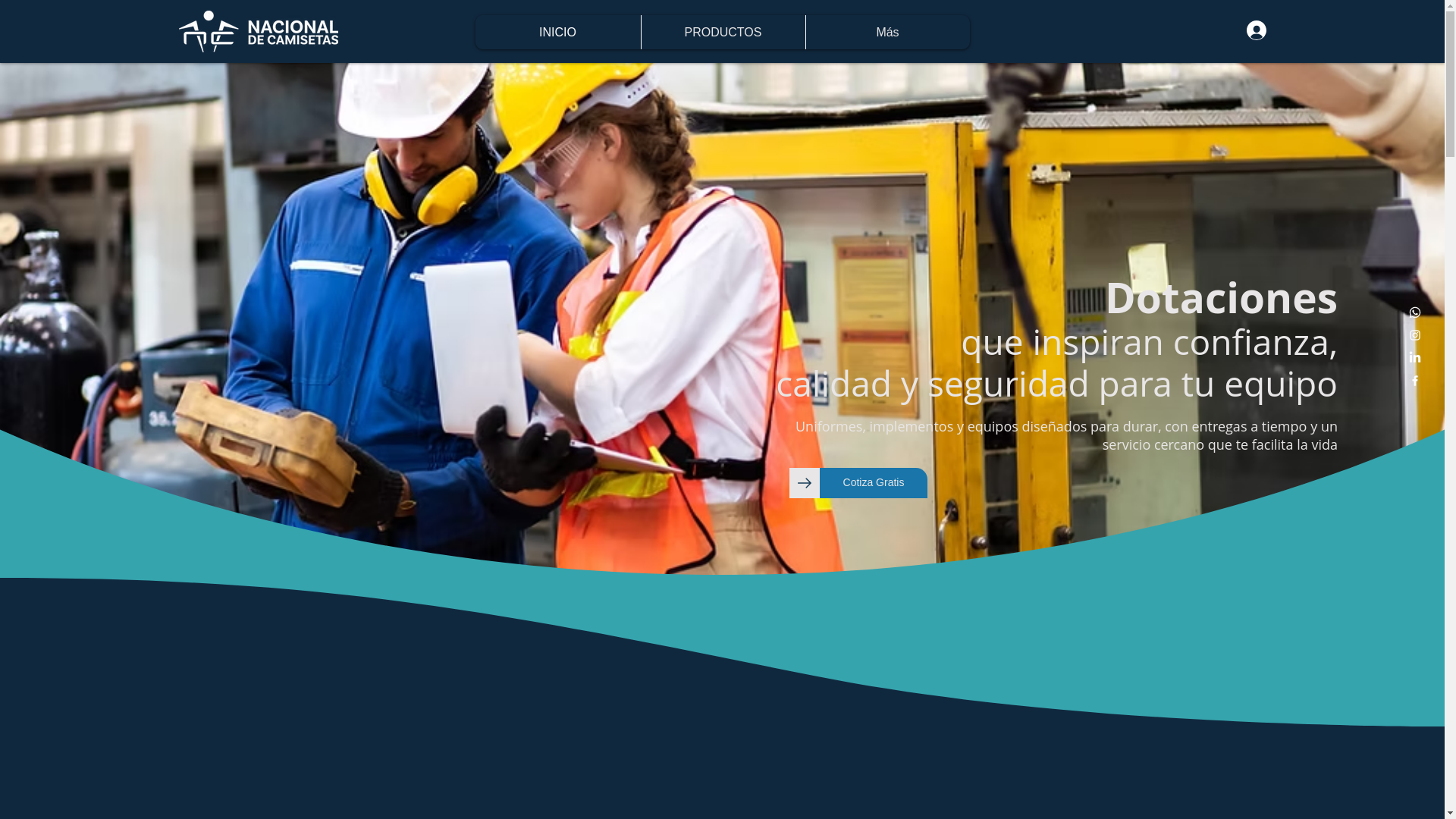 website screenshot of https://dotacionesnacionaldecamisetas.com/
