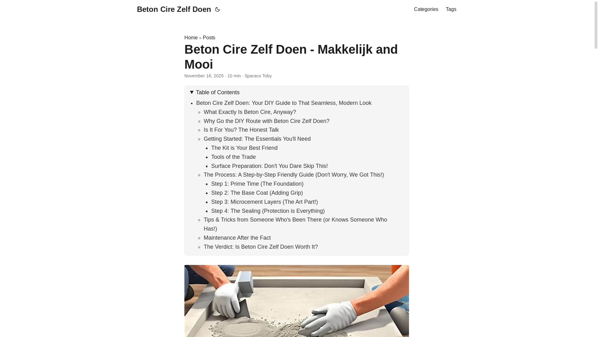website screenshot of https://betoncirezelfdoen4.pages.dev/