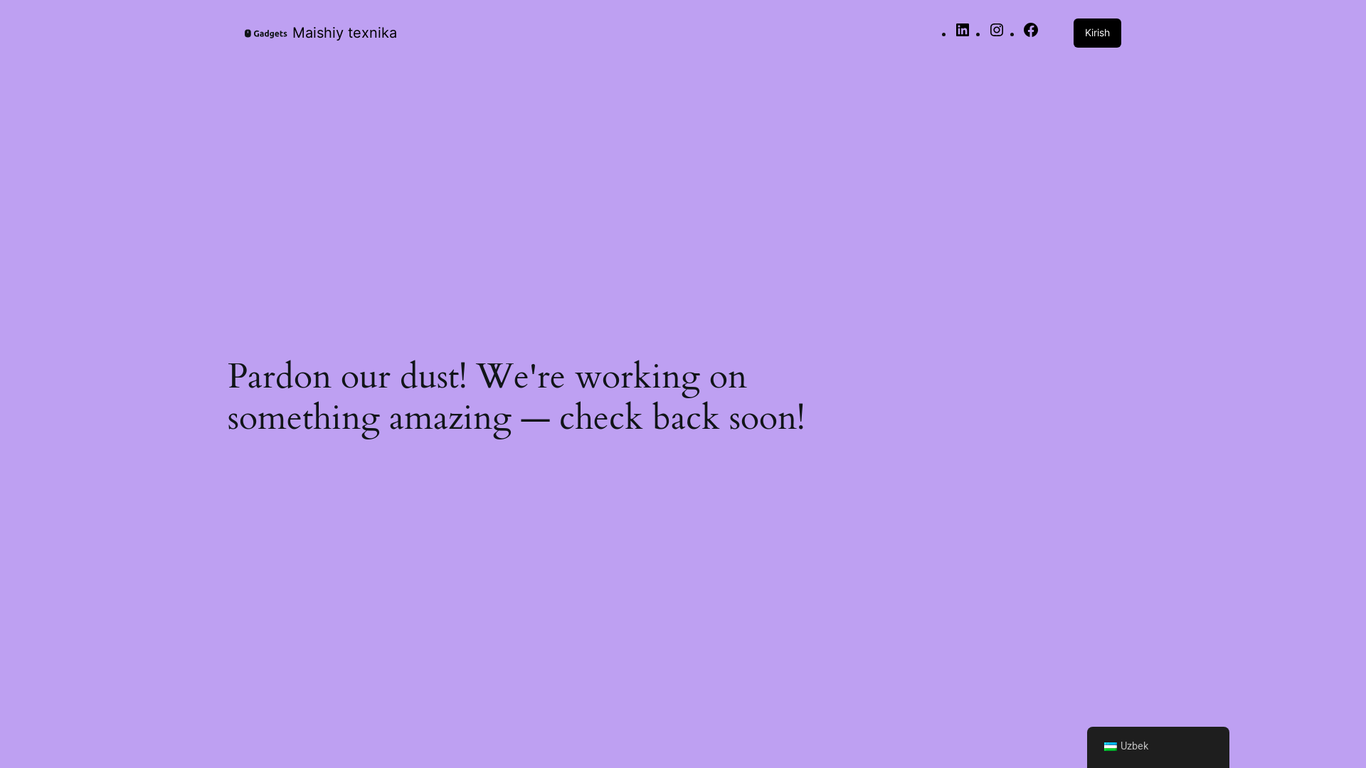 website screenshot of https://maishiytexnika.com/