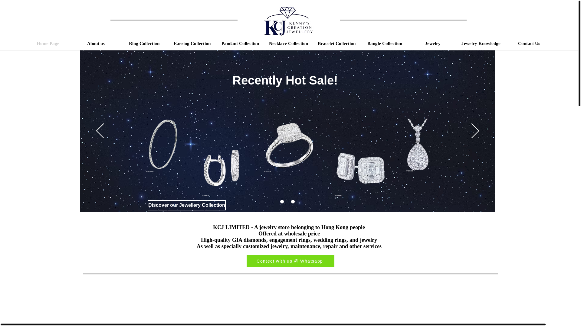 website screenshot of https://kcjjewellery.com/