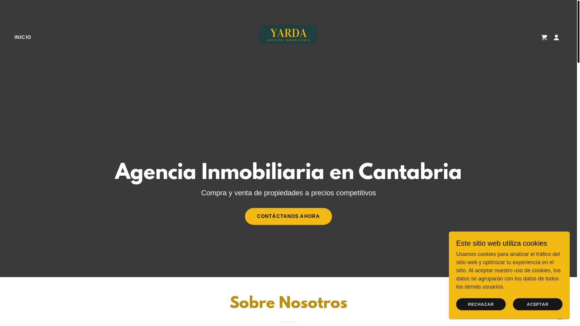 website screenshot of https://yardainmobiliaria.com/