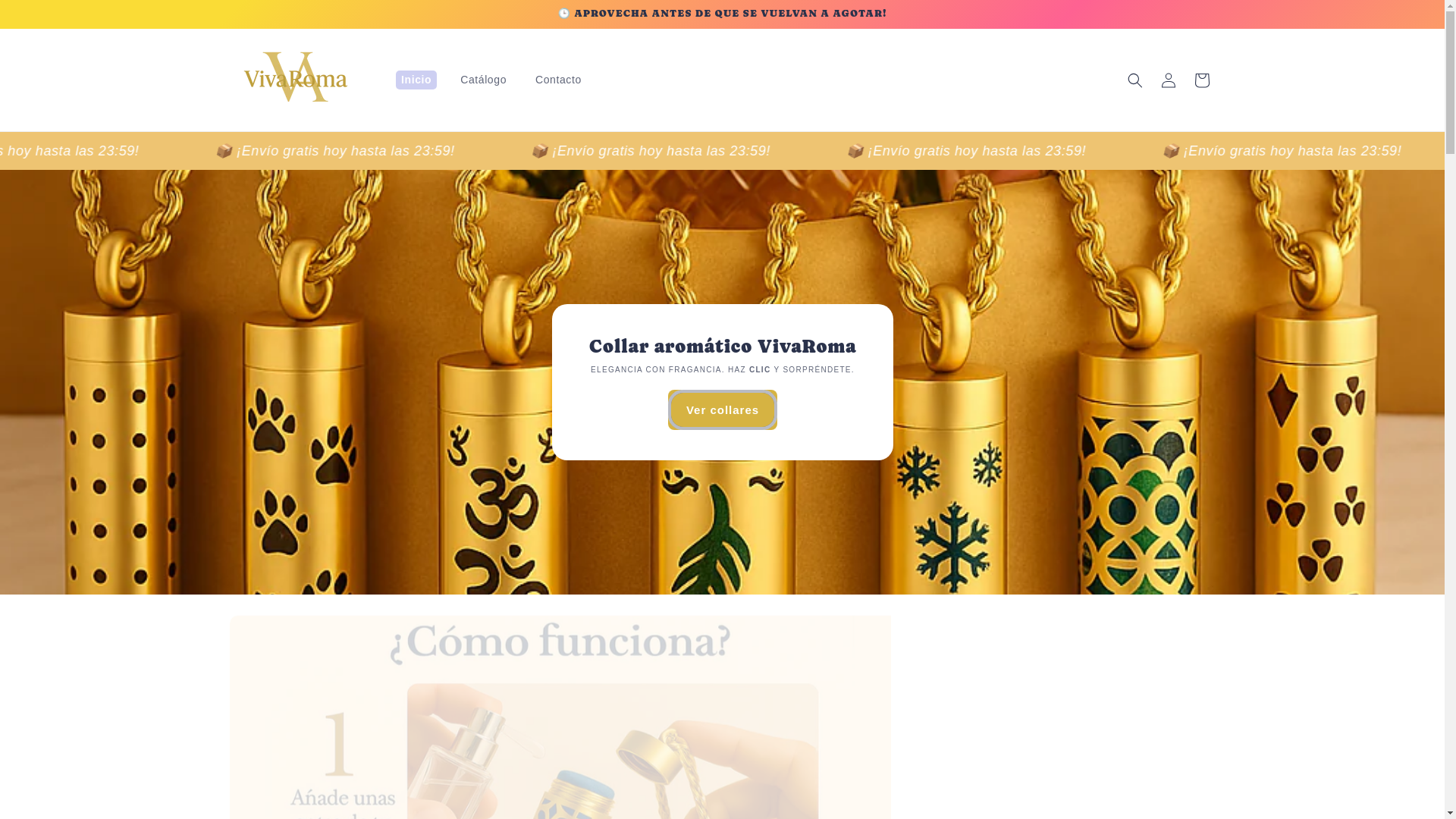 website screenshot of https://vivaroma.es/