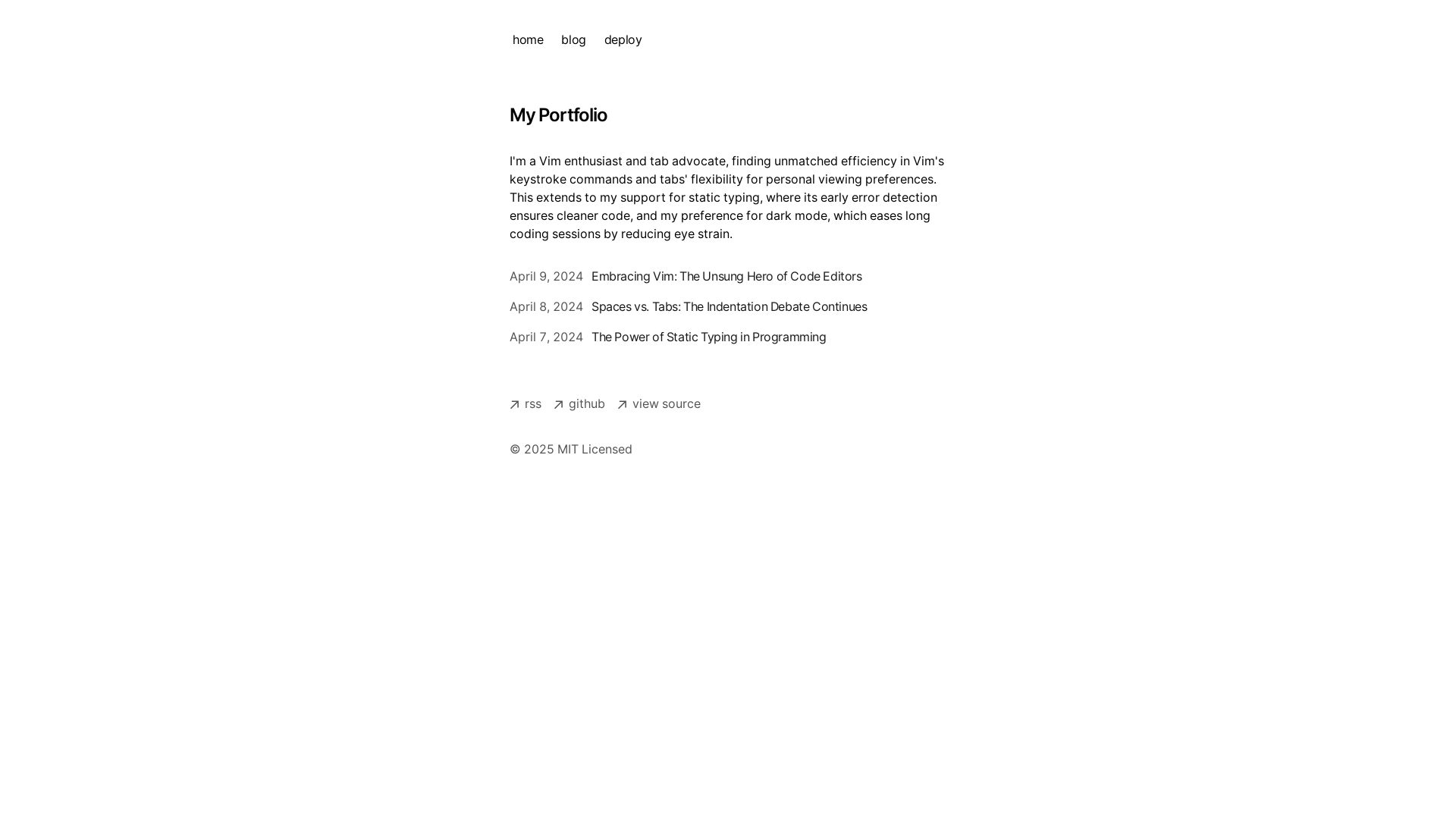 website screenshot of https://tolearn.blog/