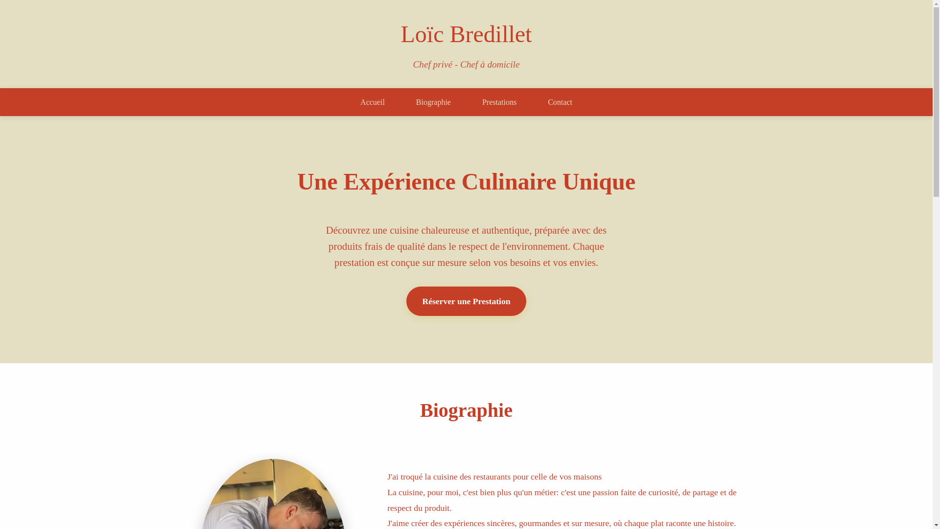 website screenshot of https://loic-bredillet.pages.dev/