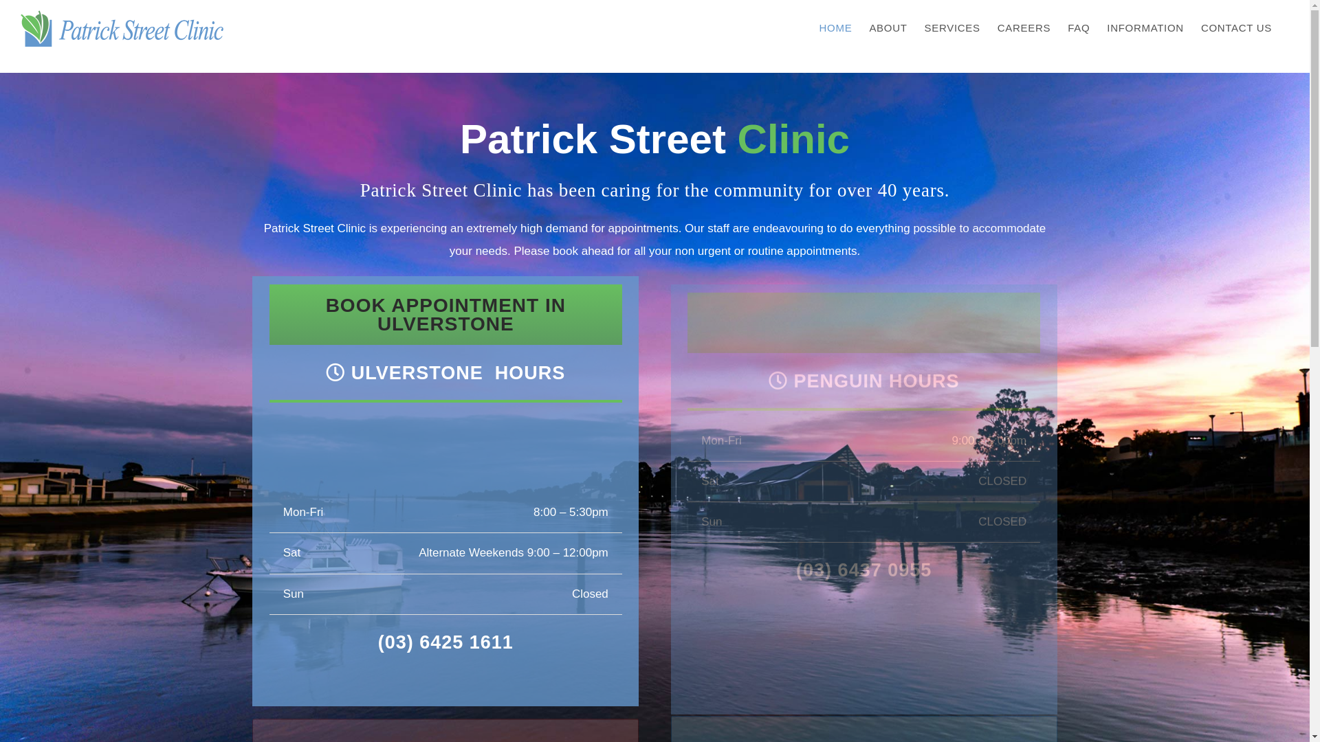 website screenshot of https://patst.au/