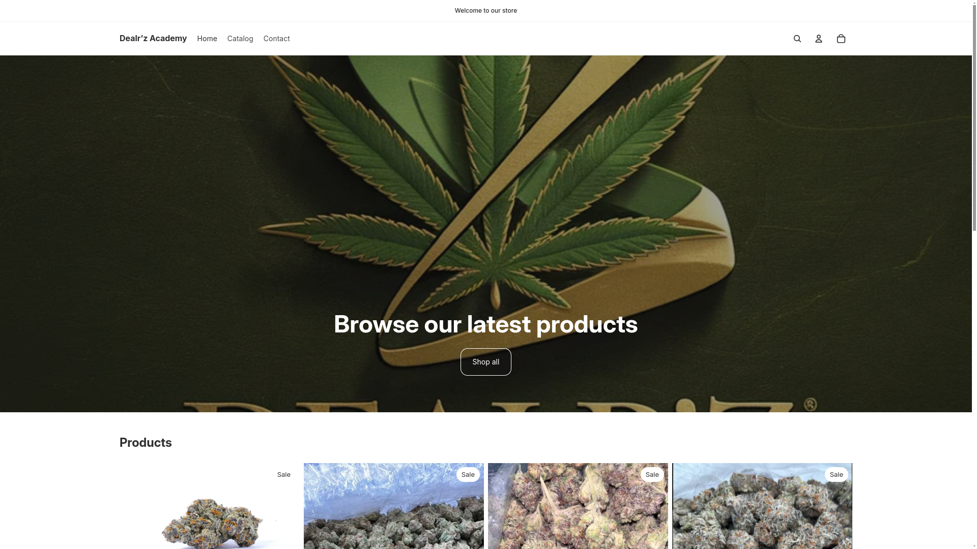 website screenshot of https://dealrzacademy.com/