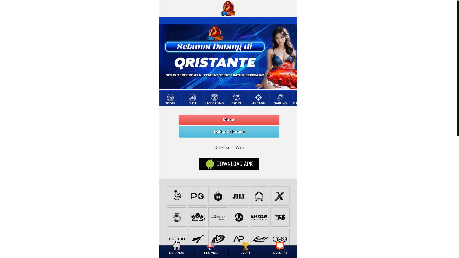 website screenshot of https://qrtanteamp.click/