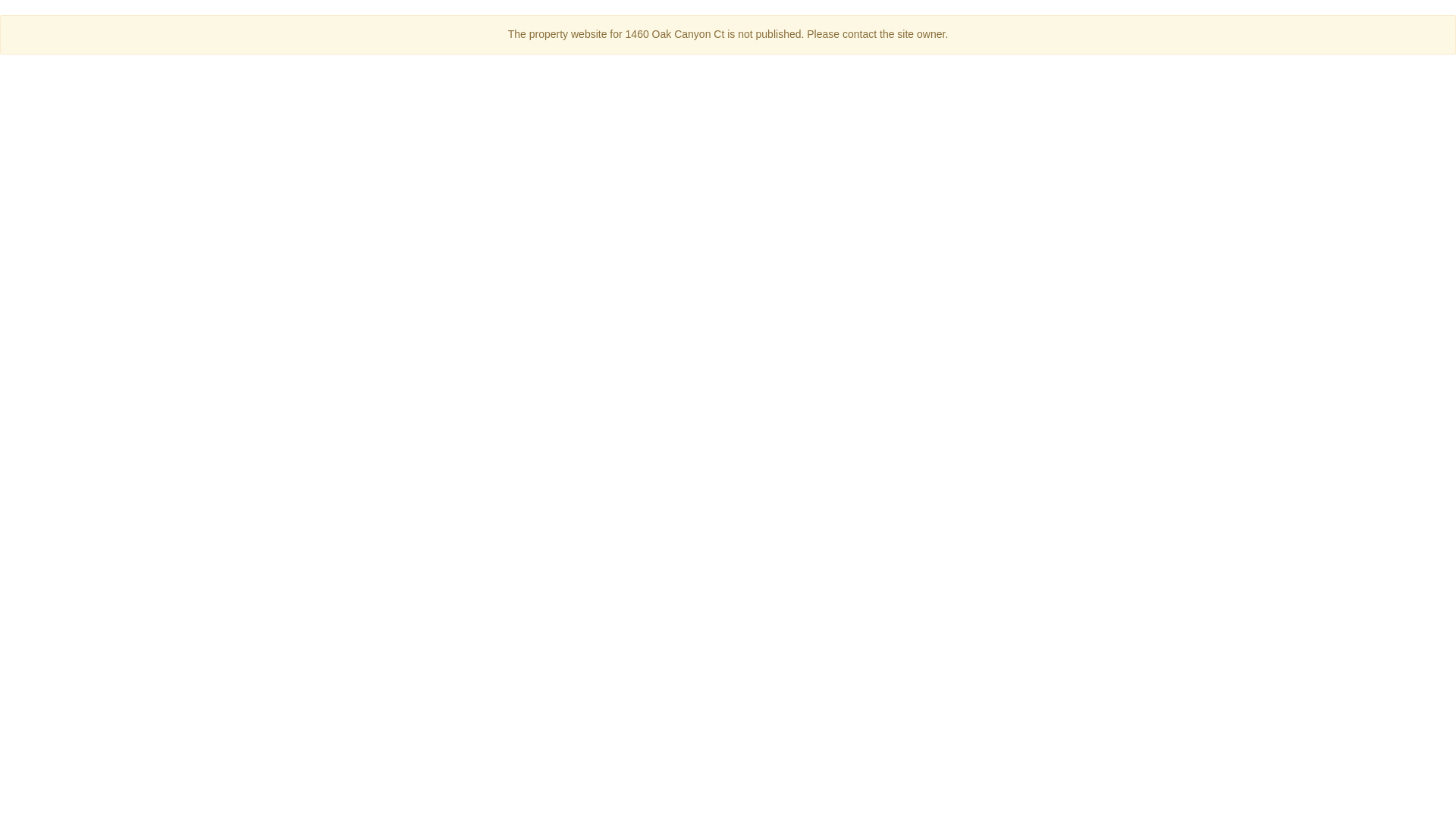 website screenshot of https://1460oakcanyon.com/