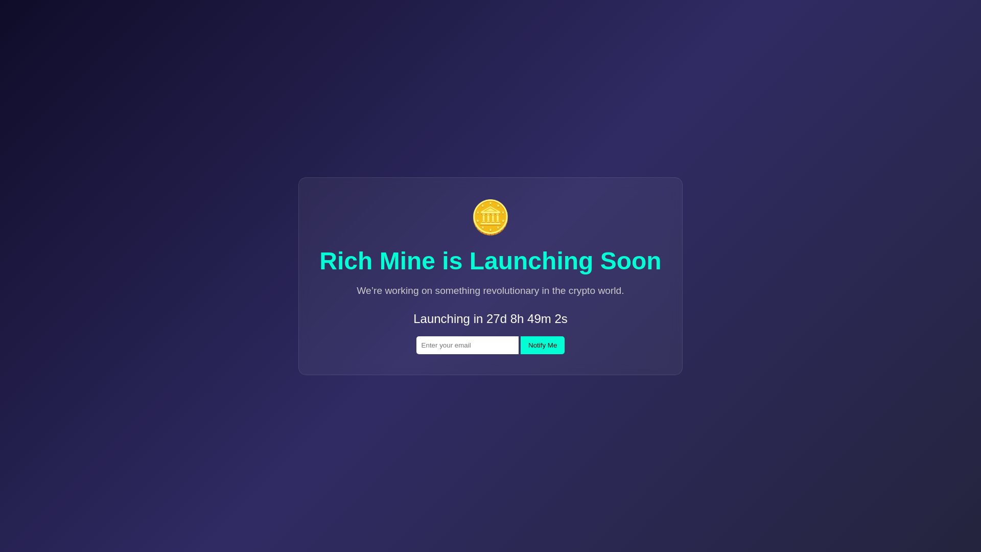 website screenshot of https://richmine.io/