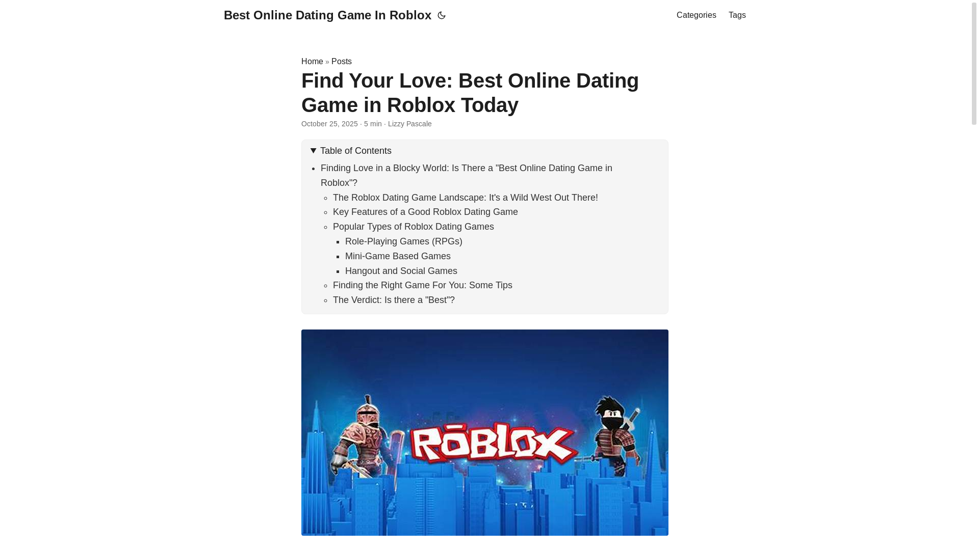 website screenshot of https://best-online-dating-game-in-roblox.pages.dev/