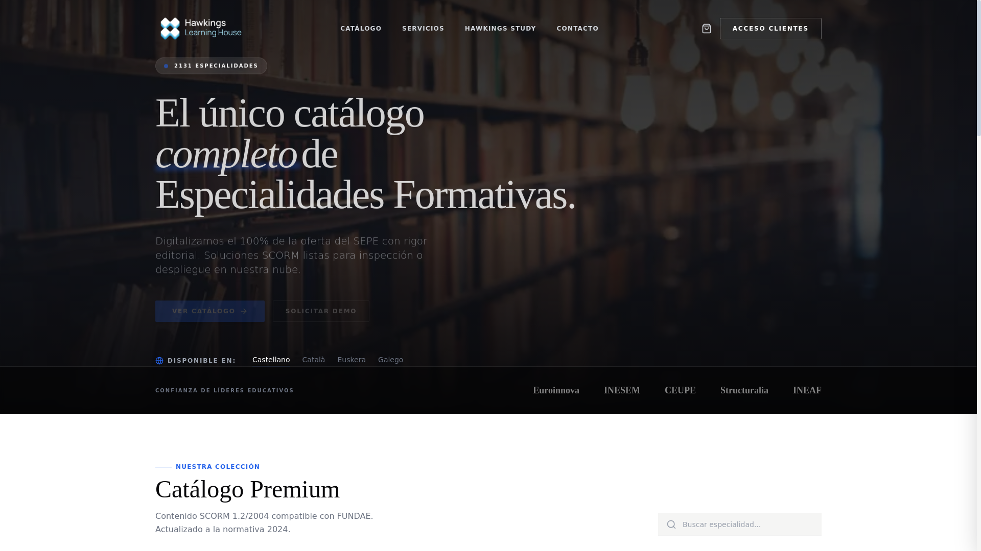 website screenshot of https://learninghouse.center/