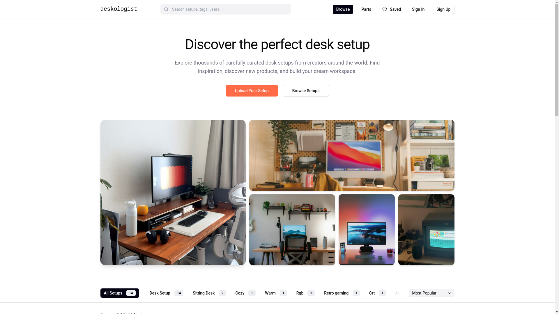 website screenshot of https://deskologist.pages.dev/