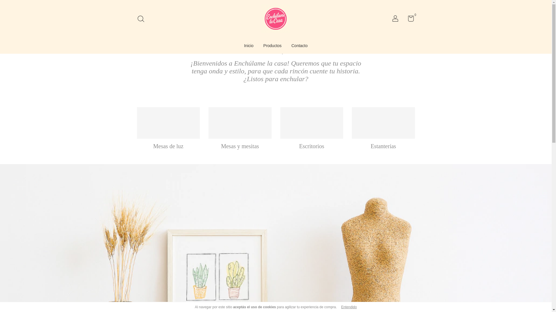 website screenshot of https://enchulamelacasa.com.ar/