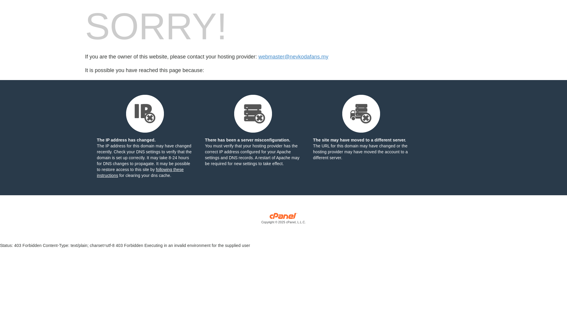 website screenshot of https://nevkodafans.my/