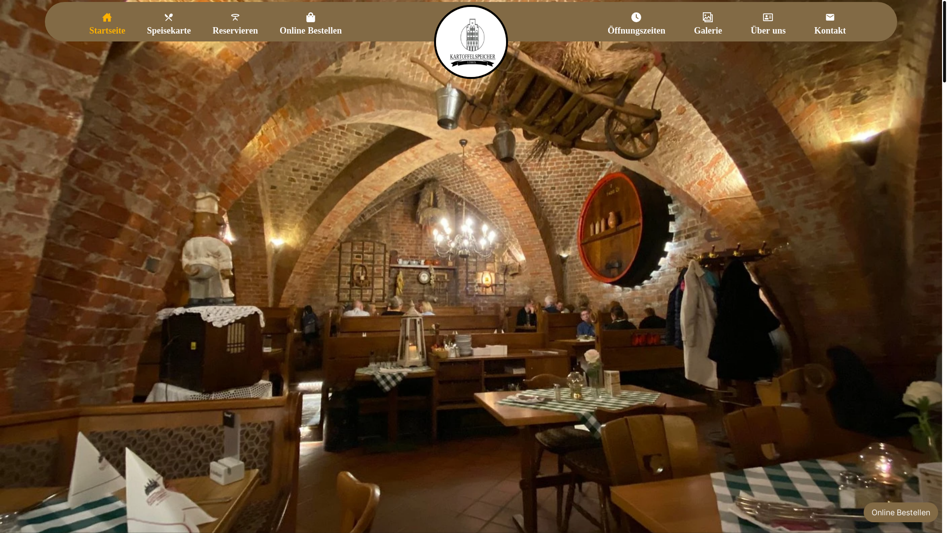 website screenshot of https://kartoffelspeicher-luebeck.de/