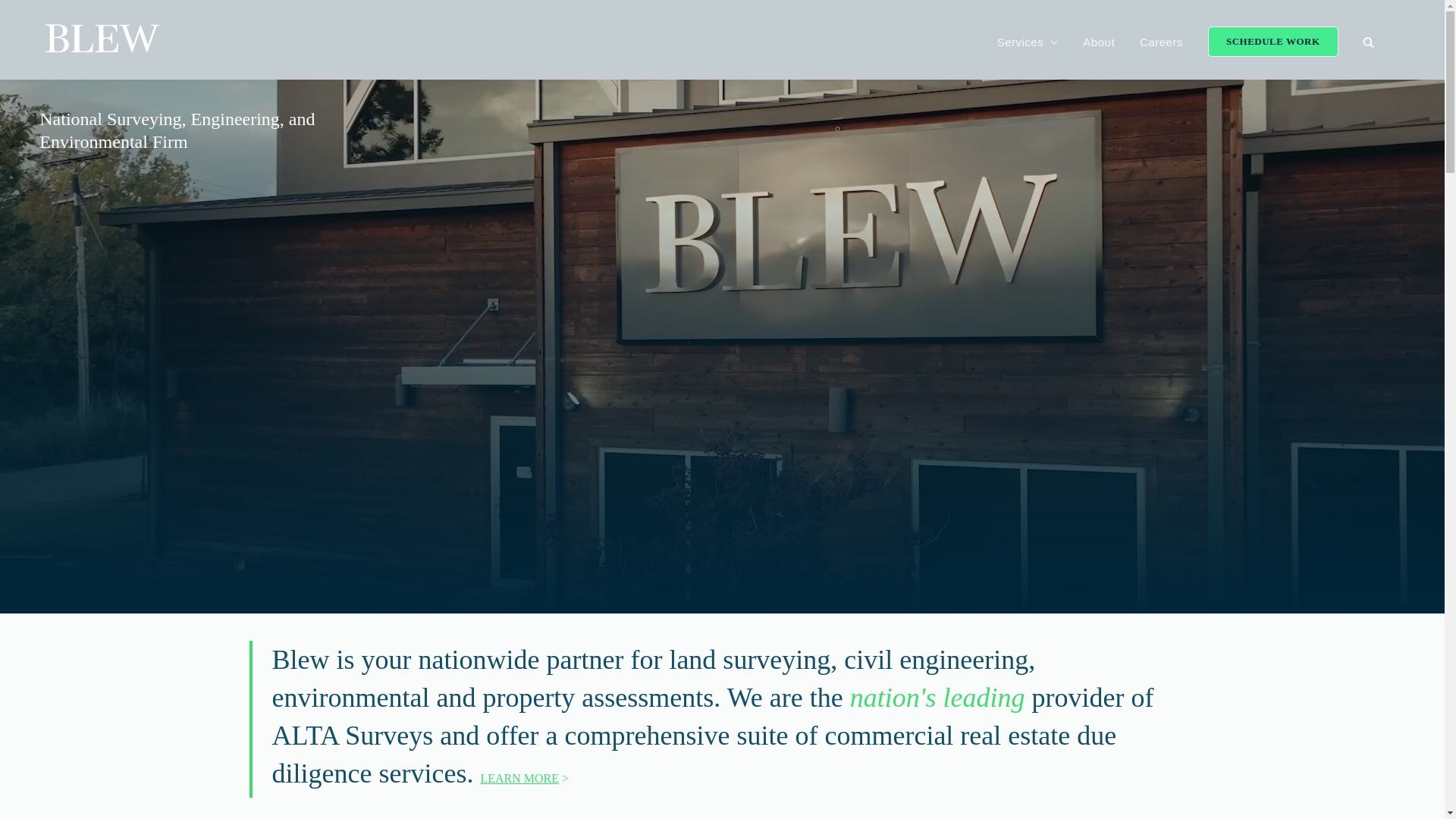 website screenshot of http://www.blewinc.com/