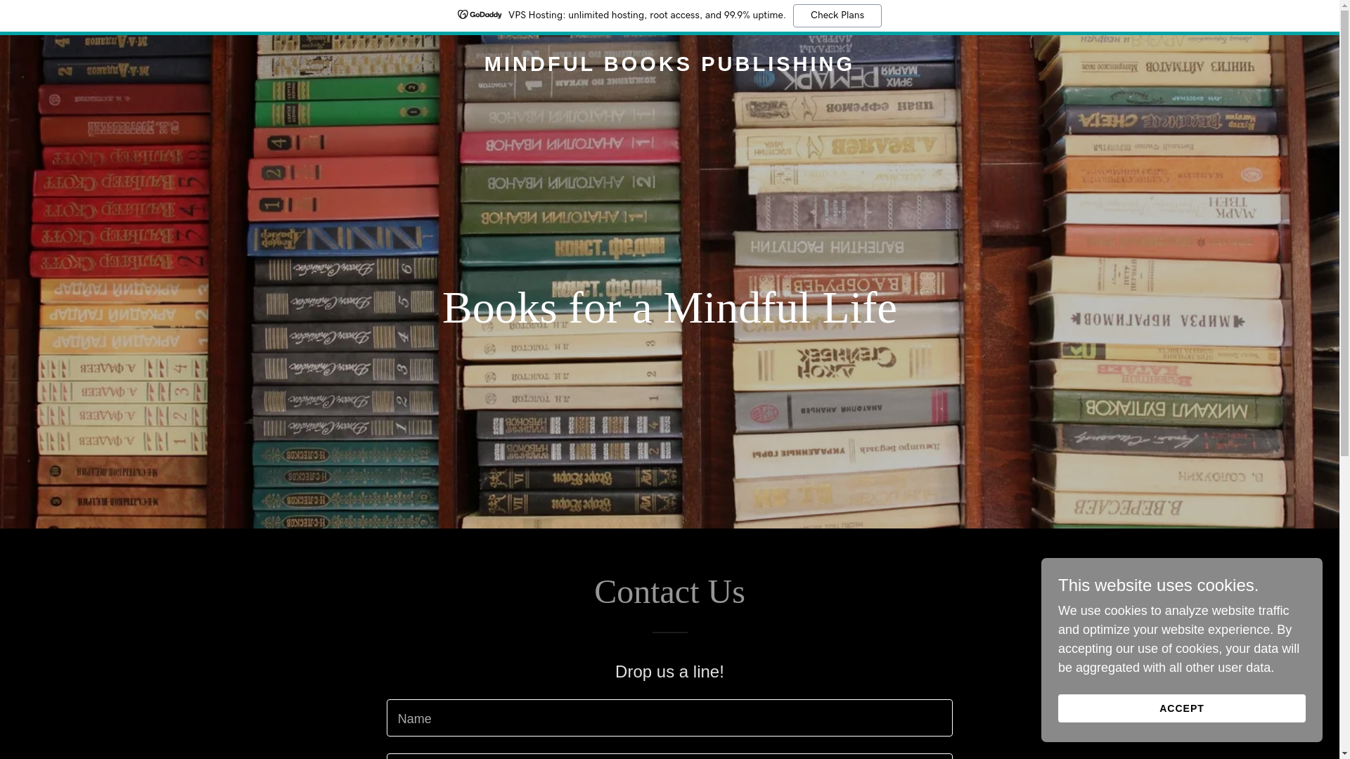 website screenshot of https://mindfulbookspublishing.com/
