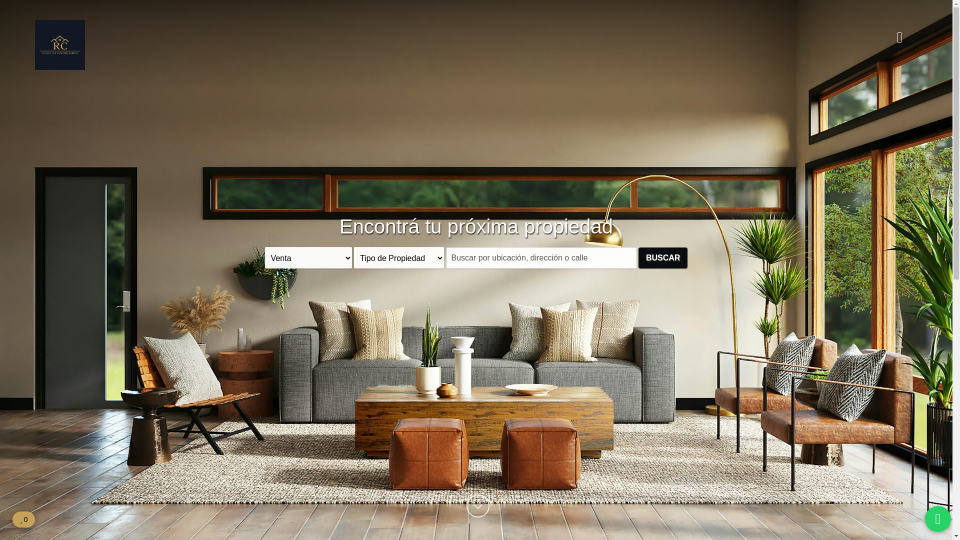 website screenshot of https://rcinmobiliaria.com.ar/