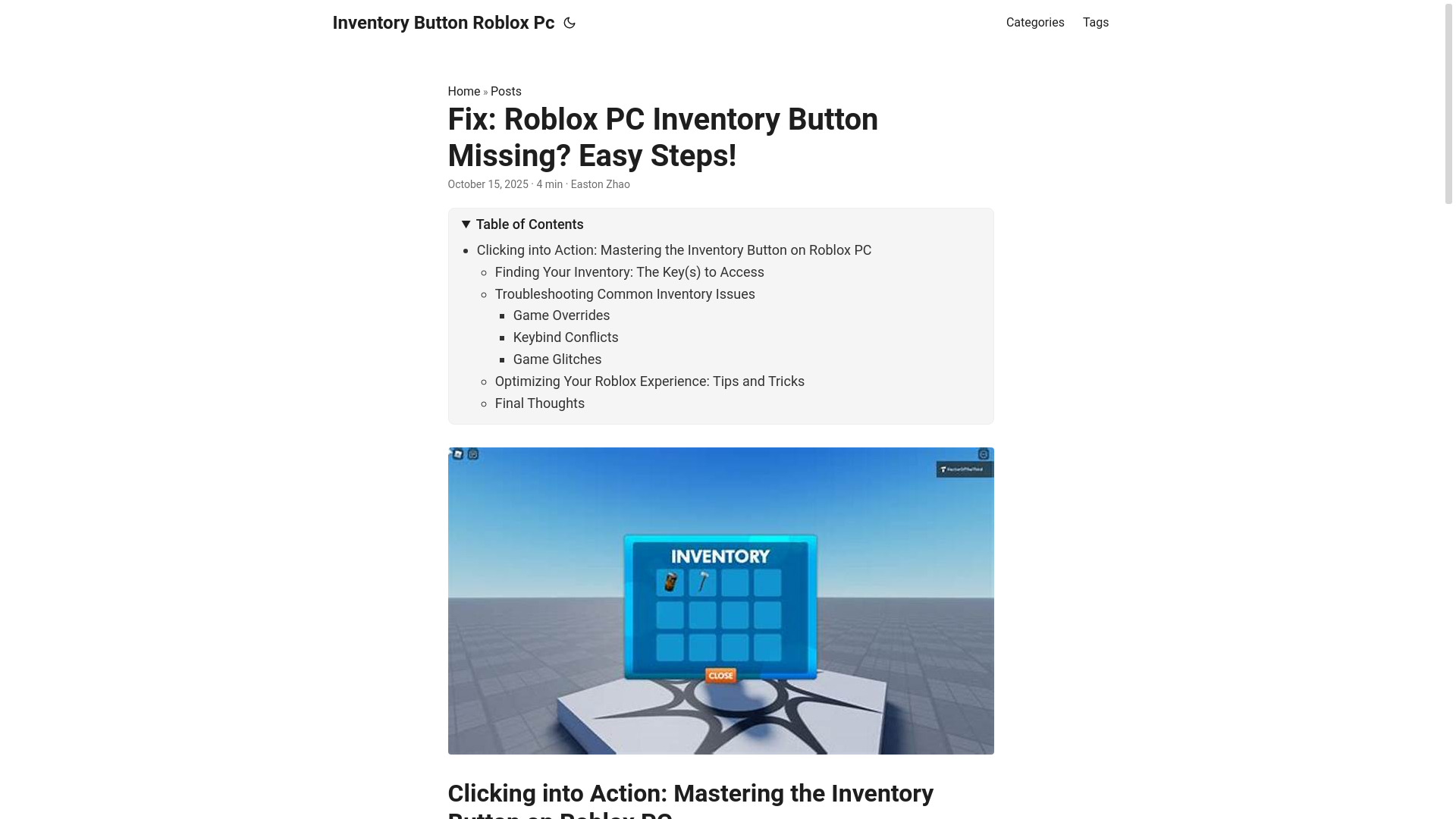 website screenshot of https://inventory-button-roblox-pc.pages.dev/