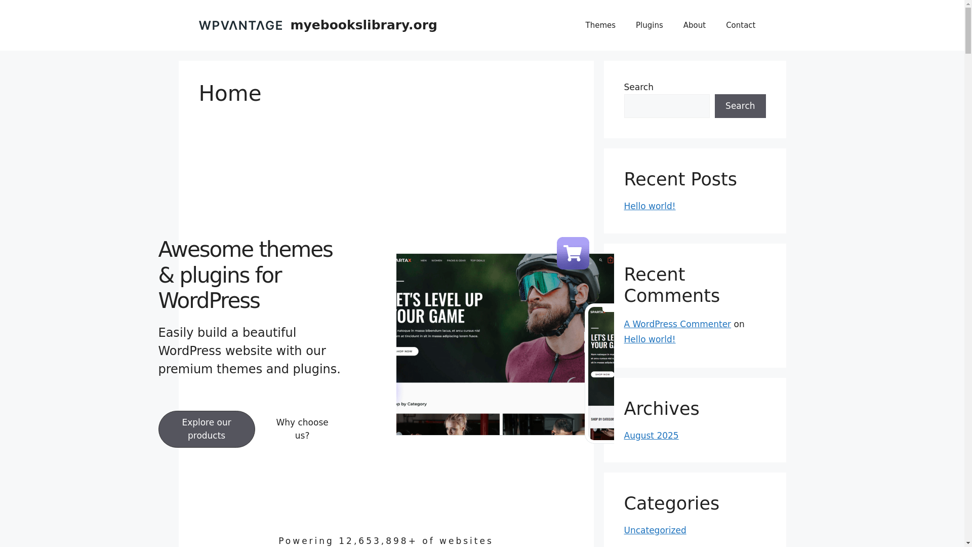 website screenshot of https://myebookslibrary.org/