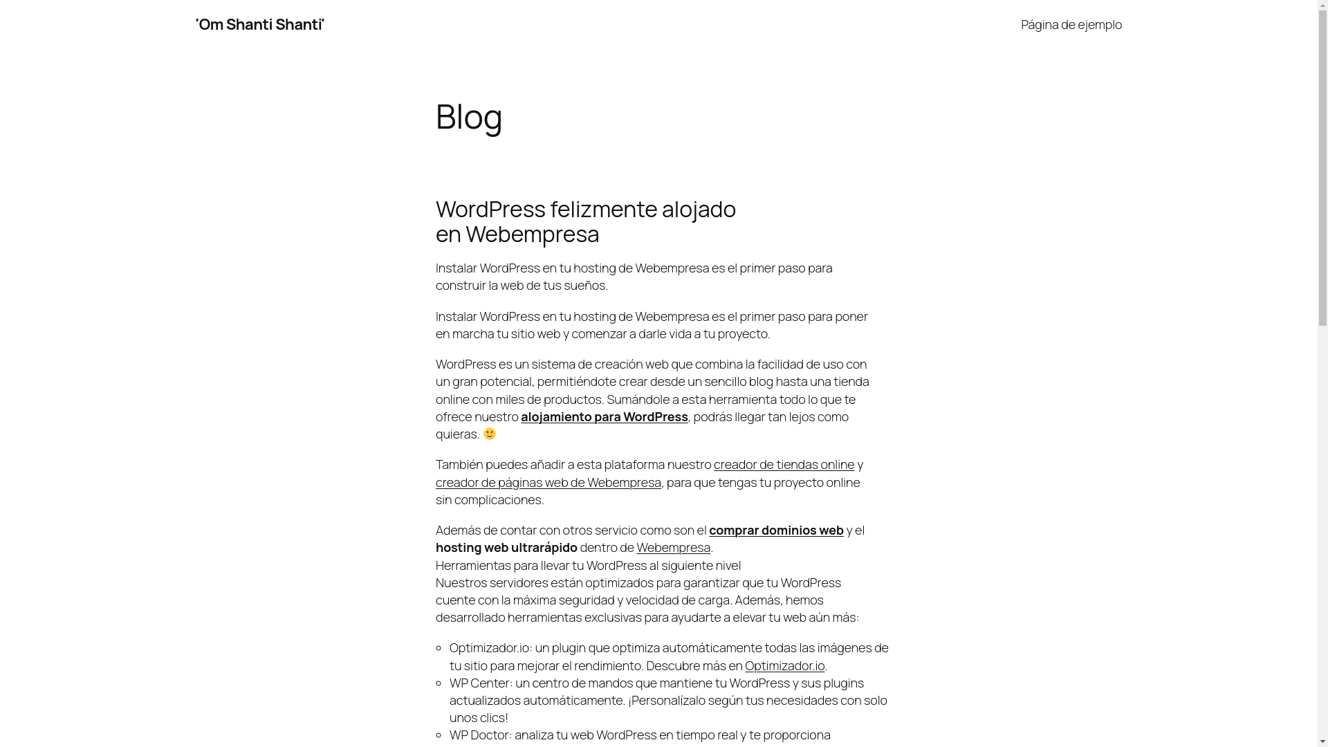 website screenshot of https://shantishopnerja.com/