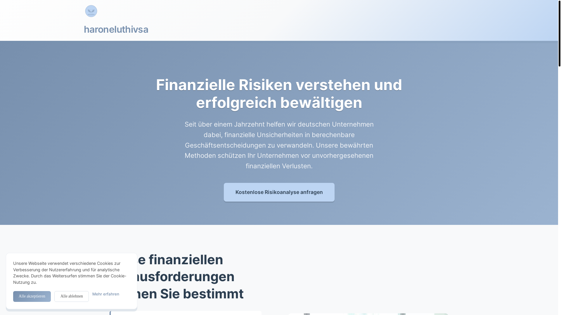 website screenshot of https://haroneluthivsa.com/