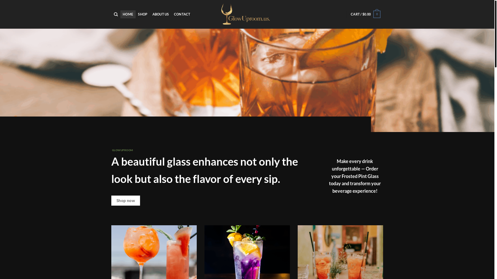 website screenshot of https://glowuproom.us/