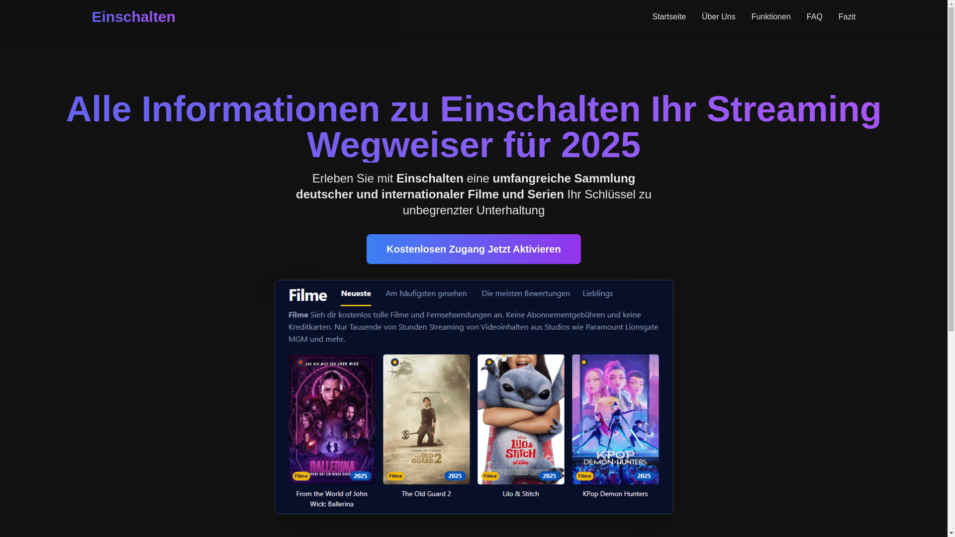 website screenshot of https://einschalten-tqvf.pages.dev/