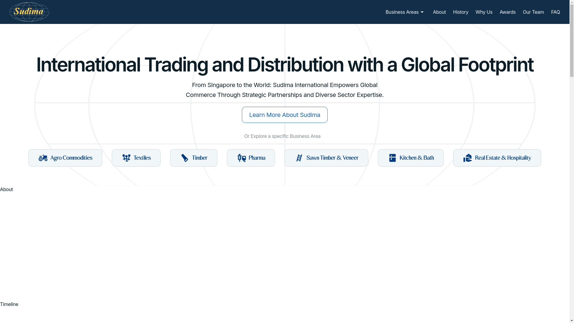 website screenshot of https://sudima-a7v47.sevalla.page