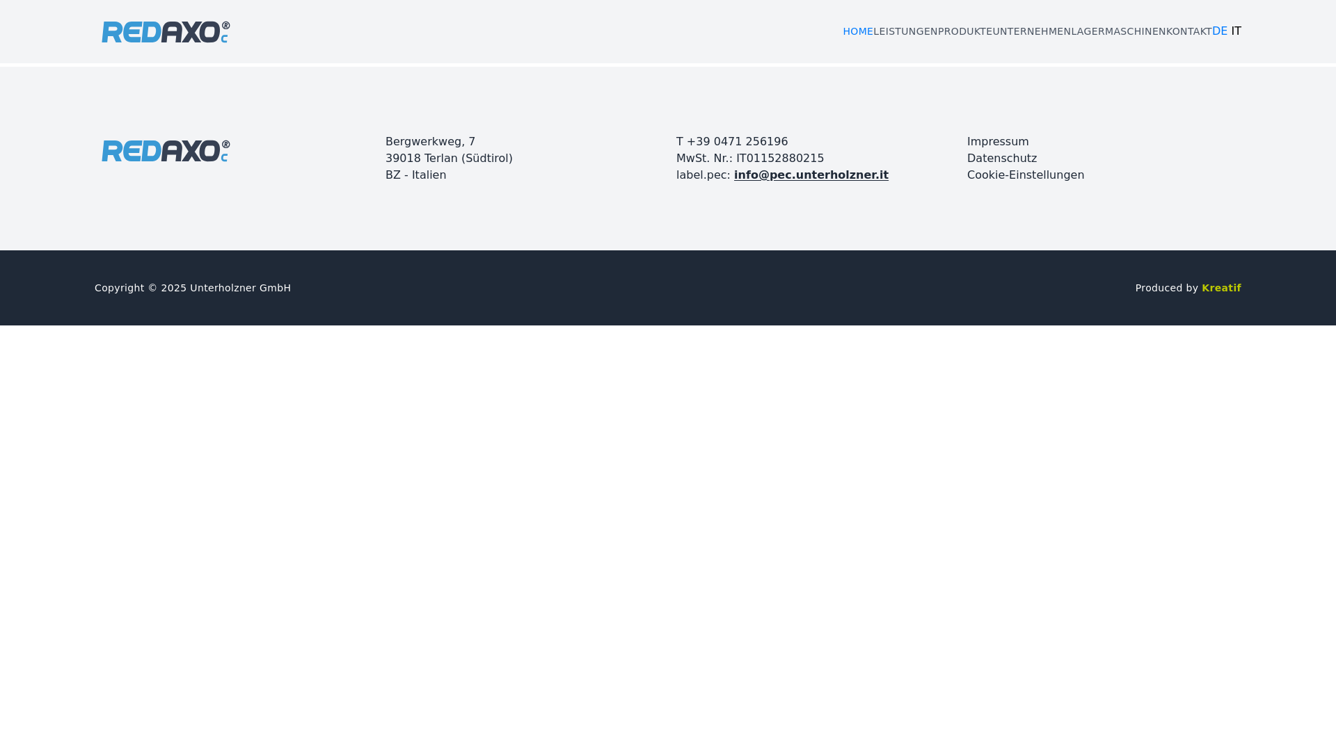 website screenshot of https://unterholzner.pages.dev/