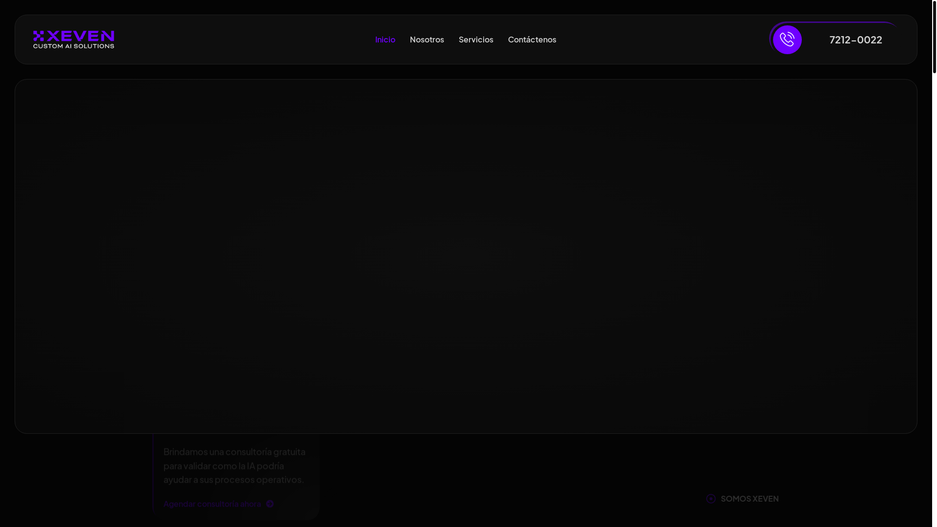 website screenshot of https://xevenai.com/